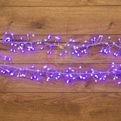 Гирлянда Мишура LED 3 м прозрачный ПВХ, 288 диодов, синий Neon-Night 303-603
