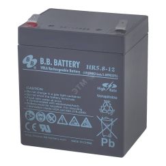 Аккумулятор 12В 5.8Ач B.B.Battery HR 5,8-12
