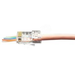 Разъем легкой оконцовки RJ-45 (8P8C) Hyperline PLEZ-8P8C-U-C5-100