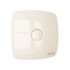 Вентилятор осевой вытяжной с обратным клапаном D100 декоративный DiCiTi RIO 4C Ivory
