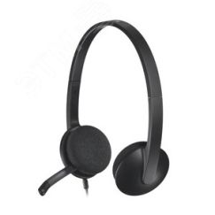Гарнитура проводная, накладная H340, USB-A, черный Logitech 981-000475