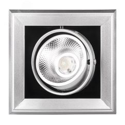 Светильник светодиодный встраиваемый карданный ДВО-1x9W 4000K 24° GREY  IP40 Jazzway JazzWay 5027145