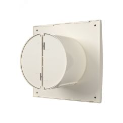 Вентилятор осевой вытяжной с обратным клапаном D100 декоративный DiCiTi AURA 4C Ivory