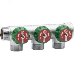 Коллектор распределительный 3/4' х 3 выхода 1/2' STOUT SMB-6850-341203