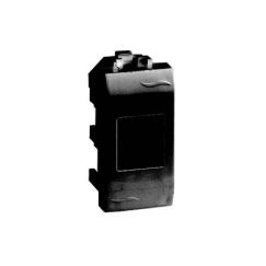 Компьютерная розетка RJ45 кат.6A, 8P8C, Brava, черная, 1мод