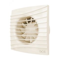 Вентилятор осевой вытяжной с обратным клапаном D100 декоративный DiCiTi SILENT 4C Ivory