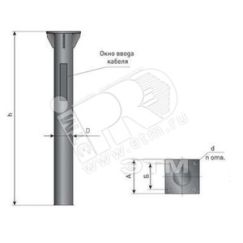 Закладная деталь фундамента ЗДФ-0,108-1,0 (К170-130-4х14)-02 ПереСвет В00000273
