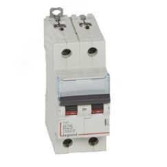 Выключатель автоматический двухполюсный 25А B DX3 6kA/10kA LEGRAND 407511