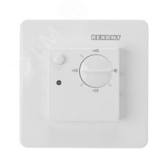 Терморегулятор механический RX-308U белый (совместим с Schneider серии Unica) REXANT 51-0823
