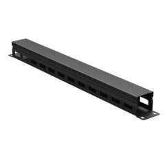 Организатор кабельный с крыш/отв 19&quot; 1U, 40 мм RAL9005