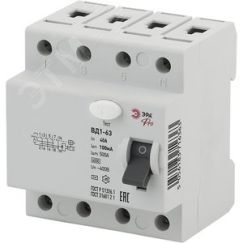 УЗО PRO NO-902-61 ВД1-63 4P 40А 100мА ЭРА Б0031900