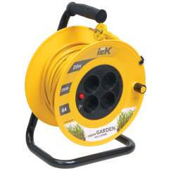 Катушка УК20 4 места без заземления с термозащитой 2х0,75мм2 "Garden" 20м IEK