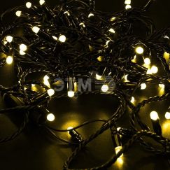 Гирлянда Нить 10 м, постоянное свечение, черный ПВХ, 230В, жёлтый Neon-Night 305-171