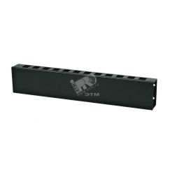 Кабельный организатор с металлическими кольцами и крышкой 19 2U Hyperline 16490