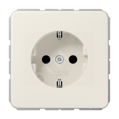 Штепсельная розетка SCHUKO с защитой от детей 16A 250V~, слоновая кость JUNG CD1520BFKI