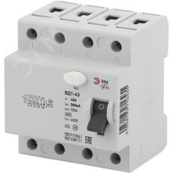 УЗО PRO NO-902-68 ВД1-63 4P 40А 300мА ЭРА Б0031907