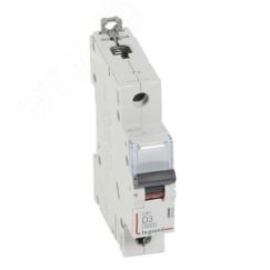 Выключатель автоматический однополюсный 3А D DX3 6kA/10kA LEGRAND 407965