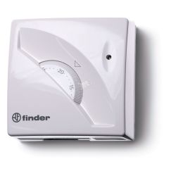 Термостат комнатный 1СО 16А монтаж на стену поворотная ручка цвет белый FINDER 1T.01.0