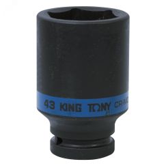 Головка торцевая ударная глубокая шестигранная 3/4', 43 мм King Tony 643543M