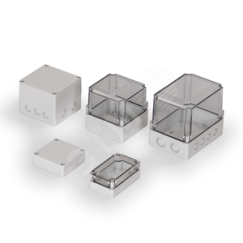 Cubo S 125 x 250 x 125 мм, 50 мм основание, метрические выбивные отверстие, серая крышка, PC, IP 66/67 ENSTO SPCM132513G