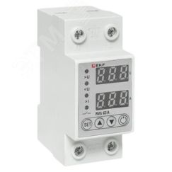 Реле напряжения и тока с дисплеем RVb 63A EKF rvb-m63a