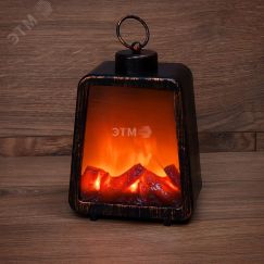 Камин светодиодный лофт USB с эффектом живого огня 17х10х24.5 см Neon-Night 511-034