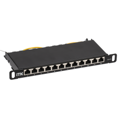 ITK 0,5U патч-панель кат.6 STP 12 портов 10" (Dual IDC)
