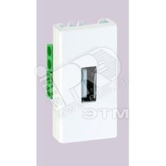 Connect Разъем USB тип А 225х45мм винты белый Simon K128B-9