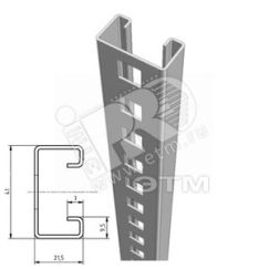 Монтажный профиль Vergokan MPCL41.21.150.600