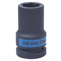 Головка торцевая ударная глубокая шестигранная 1', 28 мм King Tony 843528M