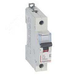 Выключатель автоматический однополюсный 2А C DX3 10kА/16kА LEGRAND 409108