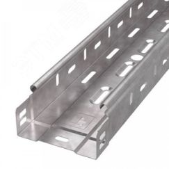 Лоток перфорированный Стандарт INOX (AISI 409) 100х80х3000 (0,7 мм) (6 м/уп) Промрукав PR16.2412