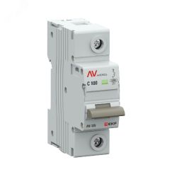 Выключатель автоматический AV-125 1P 100A (D) 10kA EKF AVERES EKF mcb125-1-100D-av