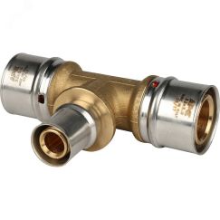 Тройник переходной 32х20х32 для металлопластиковых труб прессовой STOUT SFP-0005-322032