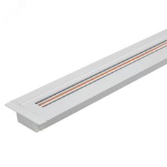 Шинопровод белый встраиваемый 2м PTR/R 2M-BL с токоподводом и заглушкой JazzWay 5031791