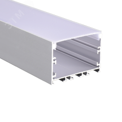 Профиль PAL 5035 (комплект) накладной 2м анодированный для светодиодной ленты JazzWay 5049956