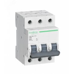 Выключатель автоматический трехполюсный 63А С 4.5kA 400В City9 Set SE (Systeme) C9F34363