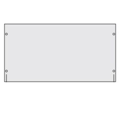 Заглушка сплошная 19&quot; 12U RAL7035