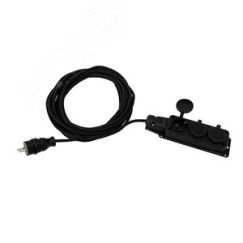 Удлинитель-шнур КГ 3х1,5, 10 м, 3 гнезда, морозостойкий, с/з, 16 А, 3500 Вт, IP44 REXANT 11-7074