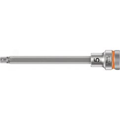 Головка торцевая 8740 B Hex-Plus HF Zyklop со вставкой под внутренний шестигранник DR 3/8 с функцией фиксации крепежа 5 x 107 мм WERA WE-003034