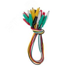 Зажимы ''Крокодил'' 5А, 40мм, с проводом, 10 пар, 10шт/упак REXANT 16-0036