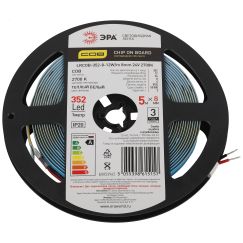 Лента светодиодная LRCOB-352-8 12W/m 8мм 24V 2700K 3year белая 5 м ЭРА Б0053962