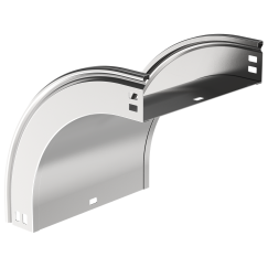 ESCA Поворот плавный 90град тип В20 80х200мм IEK