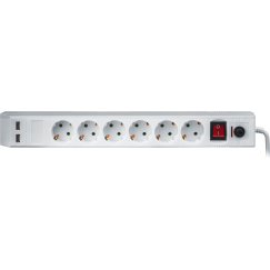 Фильтр сетевой NSP-USB-06-180-ESC-3x1 6 гнезд (1.8м) Navigator Group 71864