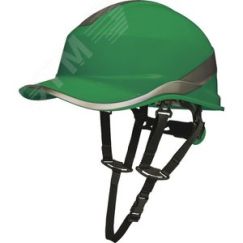 Защитная каска BASEBALL DIAMOND V UP из ABS зеленого цвета с храповым механизмом Delta Plus DIAM5UPVEFL