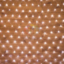 Гирлянда Сеть 1,5х1,5 м, прозрачный ПВХ, 150 LED белые Neon-Night 215-125