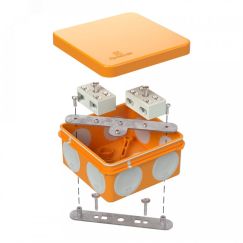 Коробка огнестойкая для о/п двухкомпонентная 60-0210-FR2.5-6 Е15-Е120 80х80х40 Промрукав 60-0210-FR2.5-6