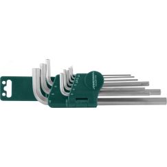 Комплект угловых шестиграников LONG 1,5-10мм, 9 предметов S2 материал Jonnesway H02SM109S