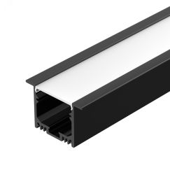 Профиль SL-LINIA49M-F-2000 BLACK (Алюминий) Arlight 036513