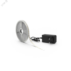 Лента светодиодная LED (комплект лента и драйвер) 5050/60-SMD 10 Вт/м 700 Лм/м 4000К белый IP20 12 В DC 10 мм (катушка 5 м) Basic Gauss Gauss BT043